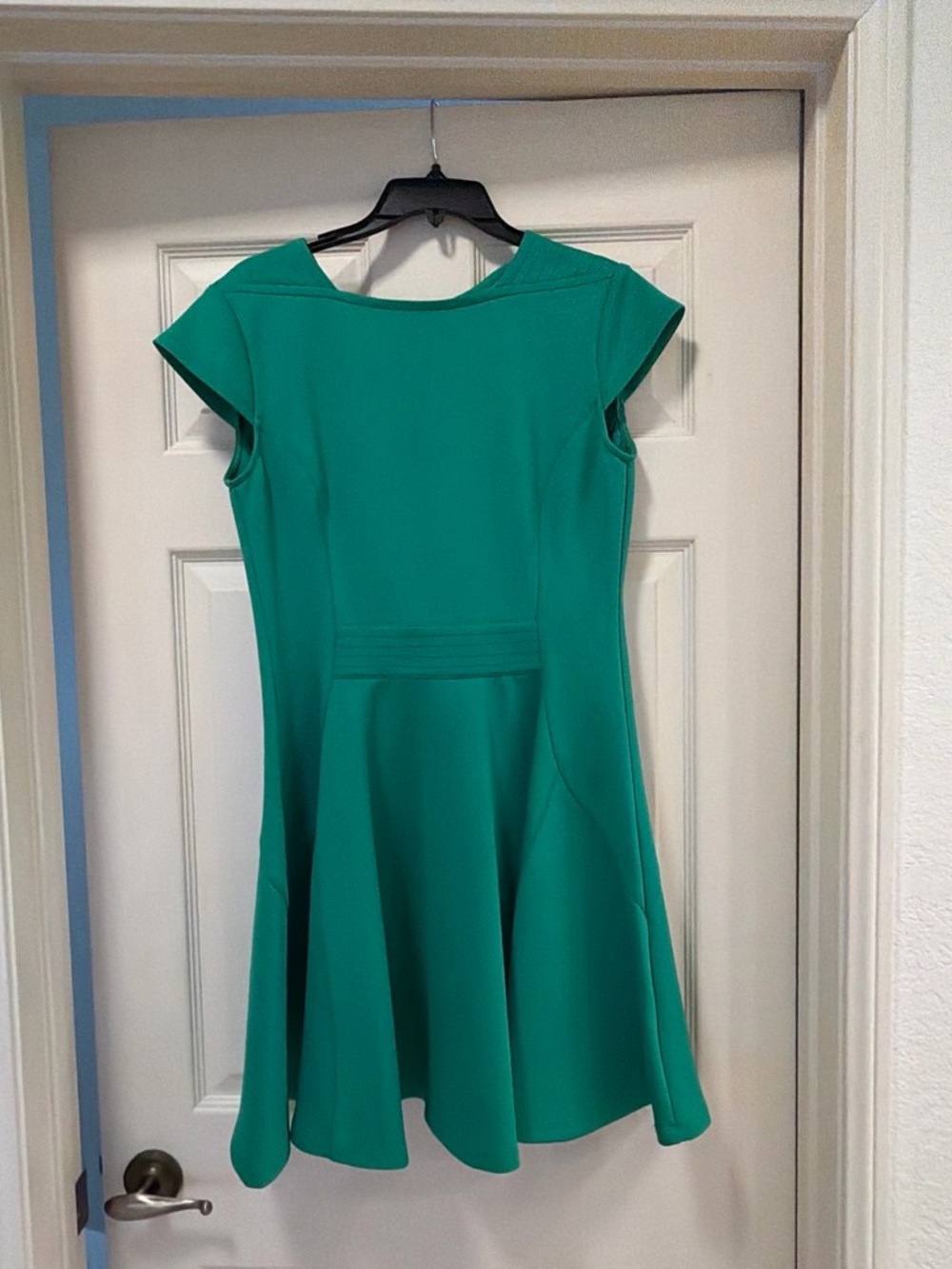 Ted Baker Emerald Green Fit-and-Flare Mini Dress